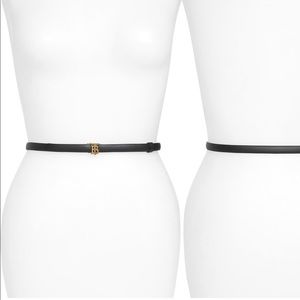 BURBERRY Monogram Motif Reversible Leather Belt